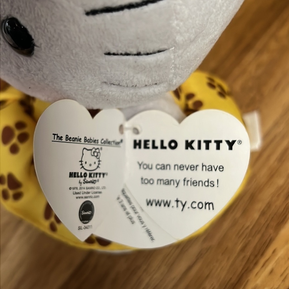 Hello Kitty TY Beanie Baby Safari Print Dress - Picture 12 of 12